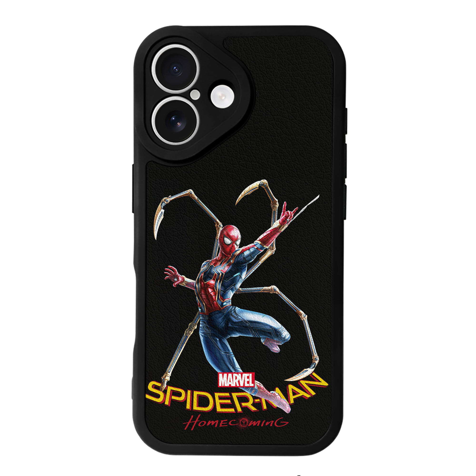 （画像用） Spider Man スパイダーマン 【iPhone 16シリーズ対応】シリコンスマホケース（レザー調） 材質：シリコン
